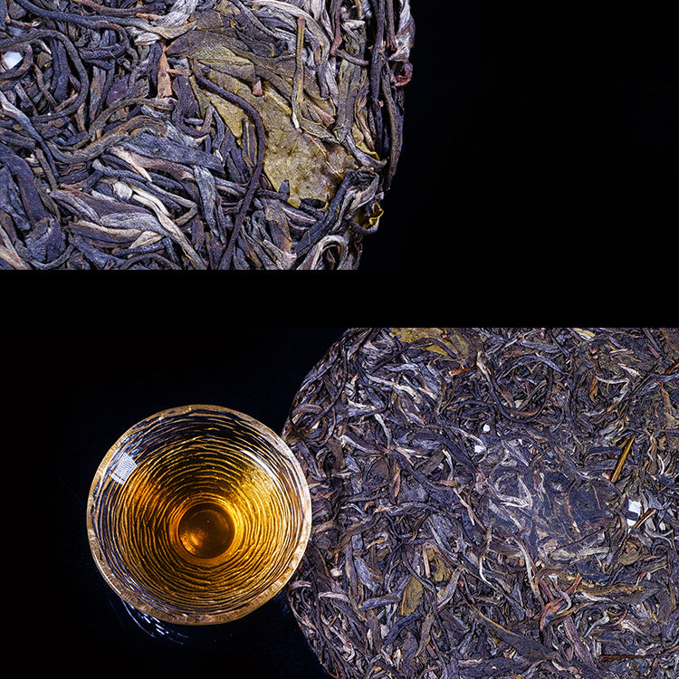 Menghai Flavour Puerh Tea Bulang Mountain Old Tree Yunnan Local Specialties 357g Raw Tea Cake Green Tea