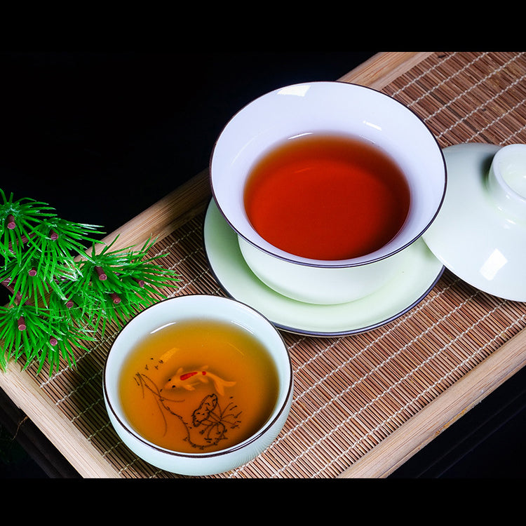 Yunnan Old Tree Seven Seeds Cake Tea 357g Aged Jujube Fragrant Puerh Ripe Tea Menghai Puerh Tea Old Ripe Cake