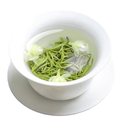 Premium Jasmine Tea Piao Xue Strong Aroma Green Tea 500g (250g*2) Flower Tea Gift Box Set Gift Tea 特级茉莉花茶飘雪浓香绿茶 500 克（250 克*2）花茶礼盒套装 礼品茶