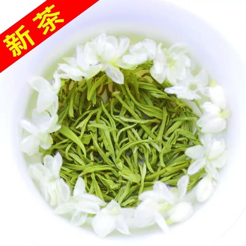 Premium Jasmine Tea Piao Xue Strong Aroma Green Tea 500g (250g*2) Flower Tea Gift Box Set Gift Tea 特级茉莉花茶飘雪浓香绿茶 500 克（250 克*2）花茶礼盒套装 礼品茶