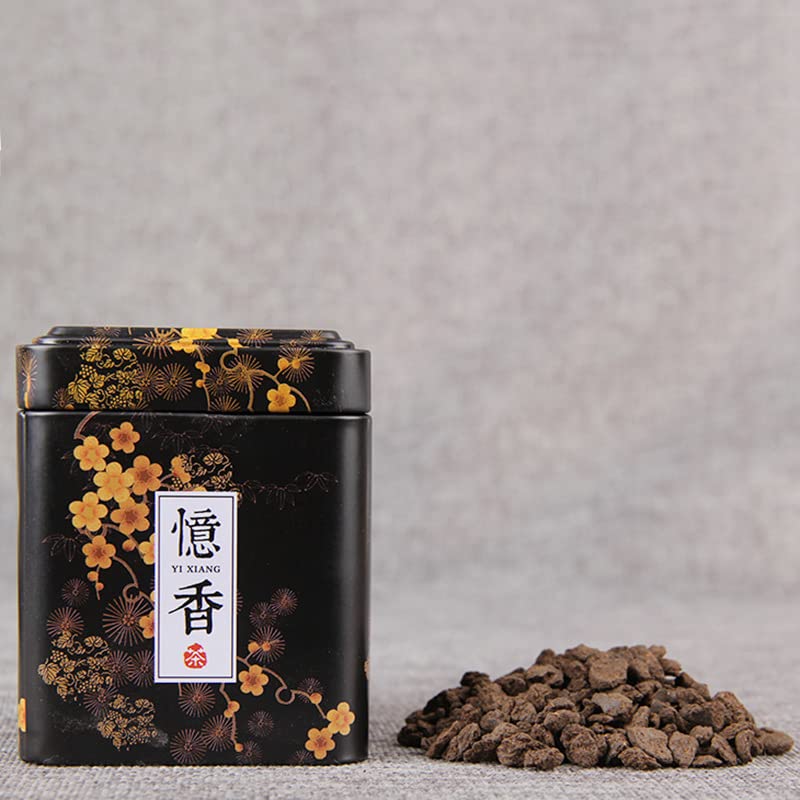 Yunnan Pu'er Tea Laochatou Ripe Tea Glutinous Fragrance Pu'er Tea Fossil Tea Broken Silver Yunnan Pu 'er Tea 100g / 3.52oz Cooked Tea Black Tea 老茶头熟茶 糯香普洱 茶化石 碎银子 100g罐装