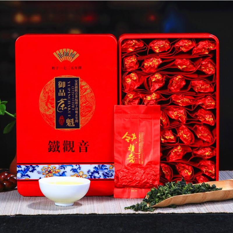 China Fujian Anxi Tieguanyin Tea Natural and additive-free Green Tea 1725 Oolong Tea 500g Iron Box Tea 新茶铁观音茶叶安溪茶叶 乌龙茶500克铁盒装