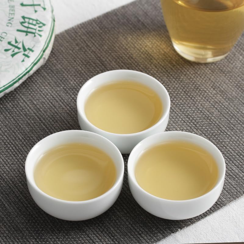 Natural and Additive-free Yunnan Puerh Tea 357g Old Puerh Raw Tea Qizi Cake Chinese Green Tea 云南普洱茶357克 老普洱 生茶 