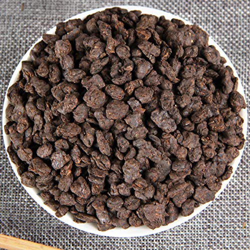 Yunnan Natural and Additive-free Ancient Tree Puerh Broken Silver Tea Fossil 100g Glutinous Rice Fragrance Tea Cooked Puerh Tea Ripe Tea 云南古树普洱碎银子茶化石熟普洱茶熟茶