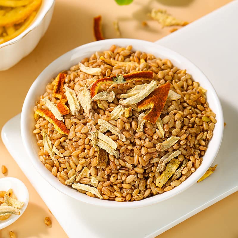 Chen Pi Ginger Rice Tea Premium 250g Stir Fried Ginger Rice Tea Infused with Shredded Ginger 8.81oz Rice Stir Fried Ginger Chinese Health 生姜丝大米炒熟姜丝米茶