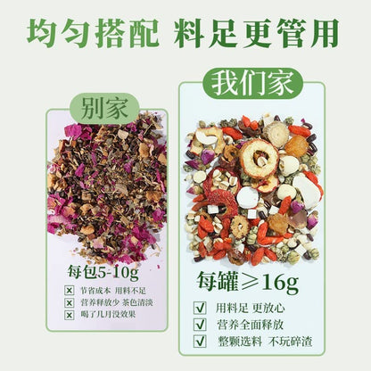 Chinese Herbal Tea Small Cans Tea Red Dates Cinnamon Combination Women's Tea Health Tea Generation Tea 红参黄芪茶女神茶小罐茶