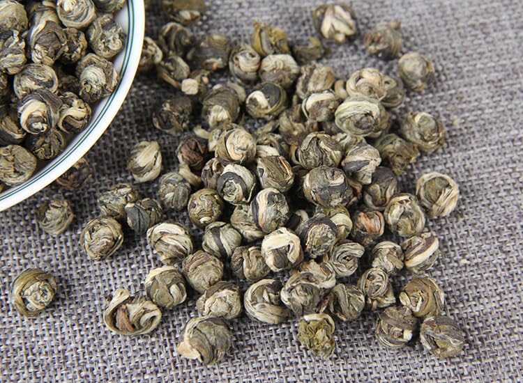 Natural Chinese Tea Jasmine Tea Fragrant Pearl Dragon Ball Hydrangea Tea loose Premium Strong Aroma Green Tea 500g 茉莉花茶香珠龙珠绣球2023新茶散装特种浓香型绿茶500g
