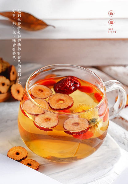 Dried Jujube Slices Canned 1.94oz Dried Jujube Tea Infusion Natural Premium 55g Water Dried Uncrystallized Jujube Crisp Large Dried Red Jujube 同仁堂红枣片无核枣大红枣干