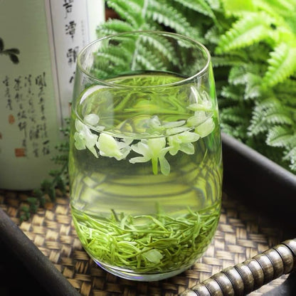 Premium Jasmine Tea Piao Xue Strong Aroma Green Tea 500g (250g*2) Flower Tea Gift Box Set Gift Tea 特级茉莉花茶飘雪浓香绿茶 500 克（250 克*2）花茶礼盒套装 礼品茶