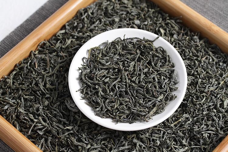 Yunnan Pu'er Loose Early Spring Large Leaf Green Tea Zhengmei(No.1) 500g Natural and Additive-free Dian Green 早春云南普洱散装大叶种绿茶茶叶蒸酶 500克滇绿