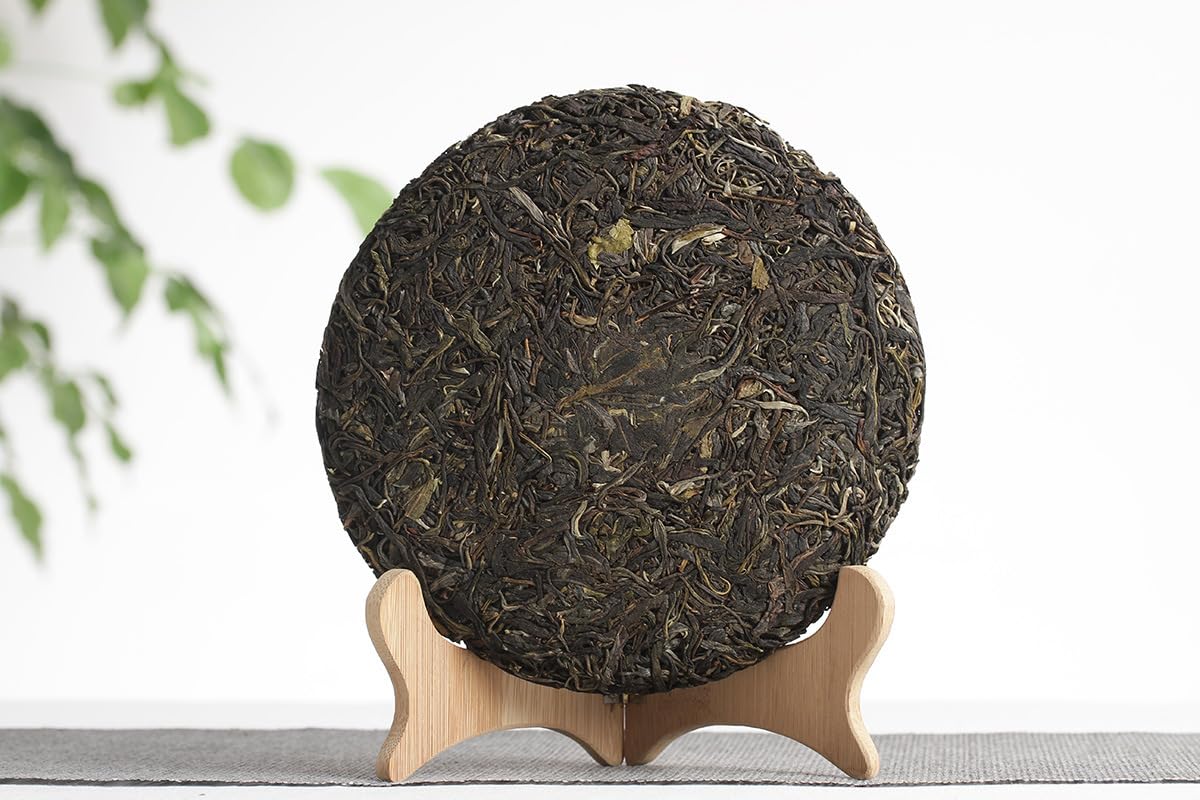 Natural and Additive-free Yunnan Puerh Tea 357g Old Puerh Raw Tea Qizi Cake Chinese Green Tea 云南普洱茶357克 老普洱 生茶 