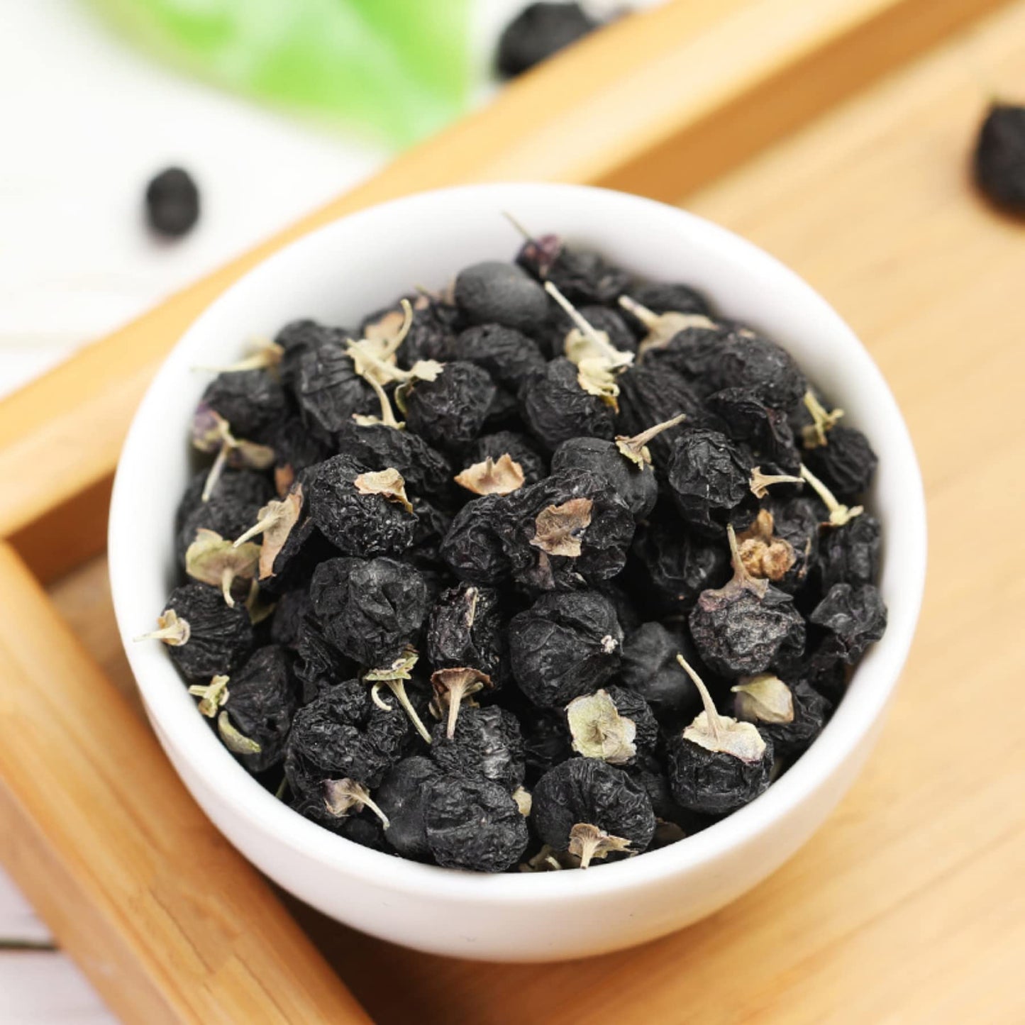 Black Wolfberry 100g Non-GMO and Vegan Canned Black Wolfberry Fruit Qinghai 3.52oz Herbal Tea Wolfberry Chinese Health 青海黑枸杞果