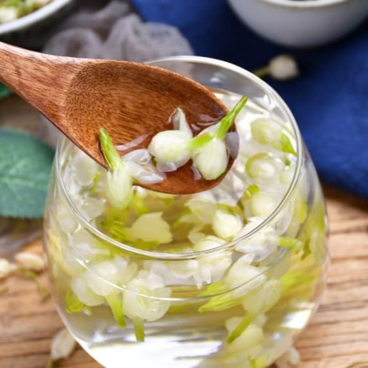 Jasmine Tea Leaves Herbal Tea 1.76oz Jasmine Pod Tea Fresh Jasmine Dried Jasmine Canned 50g干茉莉花罐装50g
