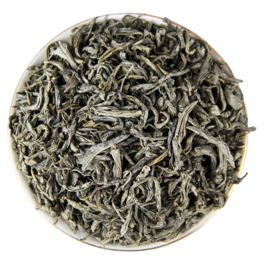 Yunnan Natural and additive-free zhengmei tea spring tea leaves Loose Yunwu steamed green tea 500g Loose Leaf Tea 云南蒸酶茶 2023新茶春茶叶散装高山云雾 蒸青绿茶500克