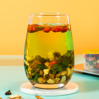 Goji, Mulberry Leaf, Lily Tea Small Cans of Health Tea 120g (4.23oz) Non-jangled Acid Tea 6 Cans/box Portable Tea Combination Chinese Herbal Tea 振祥堂菊苣栀子茶小罐养生茶