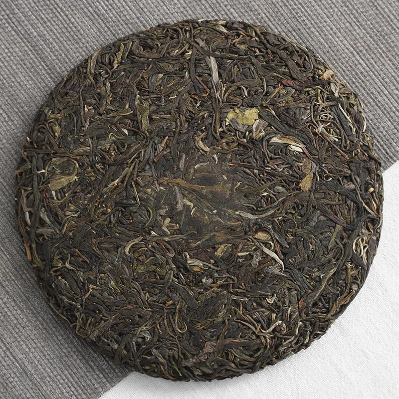 Natural and Additive-free Yunnan Puerh Tea 357g Old Puerh Raw Tea Qizi Cake Chinese Green Tea 云南普洱茶357克 老普洱 生茶 