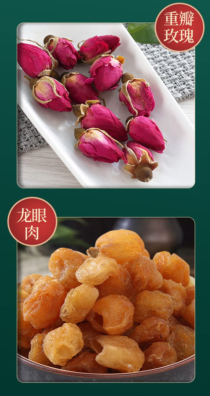 Chinese Herbal Tea Small Cans Tea Red Dates Cinnamon Combination Women's Tea Health Tea Generation Tea 红参黄芪茶女神茶小罐茶