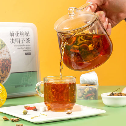 15 Small Cans of Cassia Tea Goji Berries Tea 300g (10.58oz) Flower Tea One Can A Day Combination Chinese Herbal Tea 15小罐益甘茶 菊花决明子茶 汉方益甘茶 枸杞甘草茶
