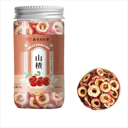 Natural Premium TongRen Tang Hawthorn Bulk 2.11oz Hawthorn Slices No Kernel Hawthorn Ring 60g Dried Hawthorn Herbal Tea From China 山楂