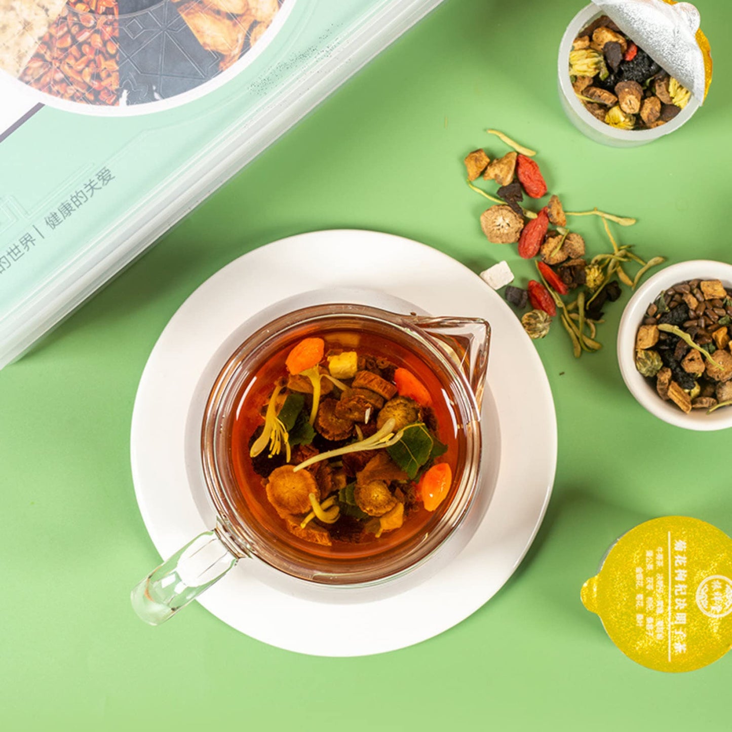15 Small Cans of Cassia Tea Goji Berries Tea 300g (10.58oz) Flower Tea One Can A Day Combination Chinese Herbal Tea 15小罐益甘茶 菊花决明子茶 汉方益甘茶 枸杞甘草茶