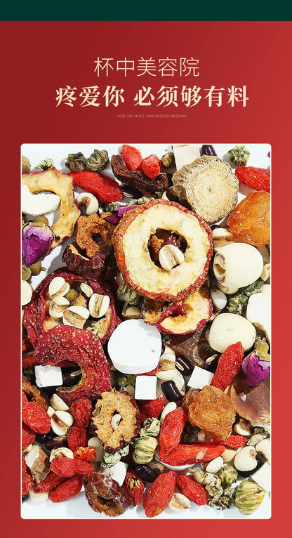 Chinese Herbal Tea Small Cans Tea Red Dates Cinnamon Combination Women's Tea Health Tea Generation Tea 红参黄芪茶女神茶小罐茶