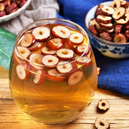 Dried Jujube Slices Canned Herbal Tea Infusion 5.64oz Fruit Tea Without Kernel Dry Eating Red Dates Dried Jujube Rings 160g 红枣片干罐装 160g