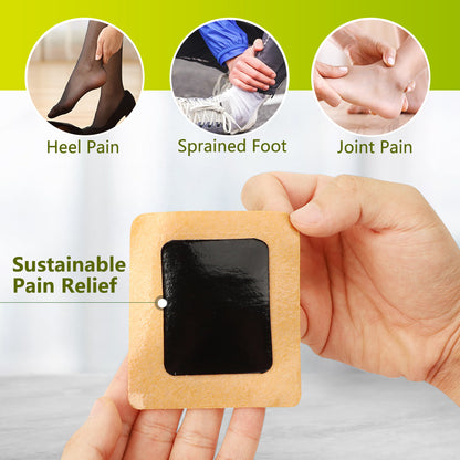3 Packs,Heel pain Relief patch / Heel Pain Treatment /Joint Pain and Bruise /Joint Torpor and Stiffness 24pcs (3 Packs*8pcs) 足底/脚后跟,肌腱痛 关节膏药贴
