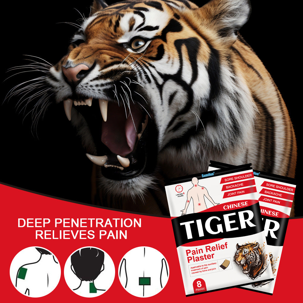 3 Packs, Chinese Medicine Pain Relief Plaster Muscle Soreness Massage Patch 24pcs (3Packs*8pcs) 中药止痛贴肌肉酸痛按摩贴