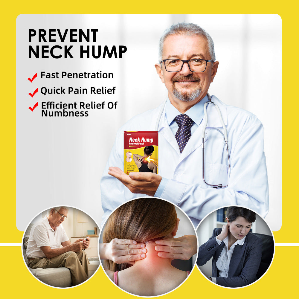 3 Packs,Neck Hump Patch / pain caused bybone and joint diseases 20g (8pcs/bag)*3 颈部肿胀富贵包膏药贴