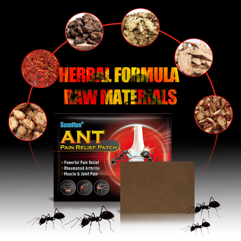 3 Packs, Ant Poison Relief patches / Powerful Pain Relief / Rheumatoid Arthritis / Muscle & Joint Pain 24pcs (3 Packs*8pcs)  蚂蚁关节膏药贴肩颈腰腿骨科护理贴