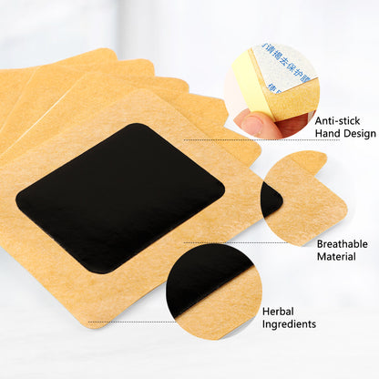 3 Packs,Heel pain Relief patch / Heel Pain Treatment /Joint Pain and Bruise /Joint Torpor and Stiffness 24pcs (3 Packs*8pcs) 足底/脚后跟,肌腱痛 关节膏药贴