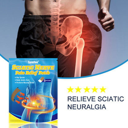 3 Packs,  Sciahig Nnerds Hip Spraine, Body loints Caree Pain Relief Patch (8pcs/bag)*3 坐骨神经止痛贴久坐群体臀胯不适