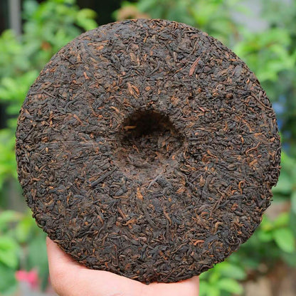 Old Ripe Tea China Yunnan LongSheng Qizi Cakes 0638 Pu-erh Ripe Tea Cake Chen Xiang Jujube Fragrance Pu-erh Tea Black Tea