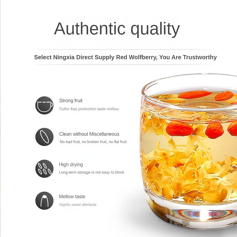 Herbal Tea Ningxia Wolfberry 250g Large Red Wolfberry Goji Berries Raw, Vegan, Gluten-Free