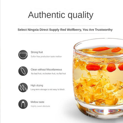 Herbal Tea Ningxia Wolfberry 250g Large Red Wolfberry Goji Berries Raw, Vegan, Gluten-Free