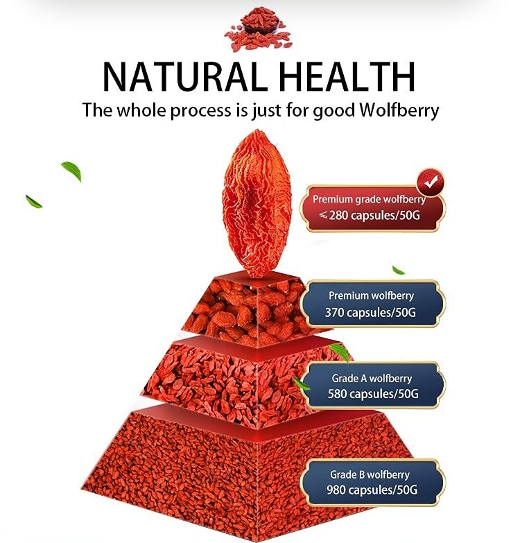 Herbal Tea Ningxia Wolfberry 250g Large Red Wolfberry Goji Berries Raw, Vegan, Gluten-Free