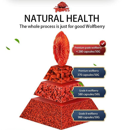 Herbal Tea Ningxia Wolfberry 250g Large Red Wolfberry Goji Berries Raw, Vegan, Gluten-Free