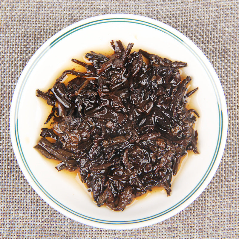 Aged and Mellow Tea 200g Menghai Flavour Puerh Ripe Tea Yunnan Qizi Cake Menghai Flavour Puerh Tea Black Tea