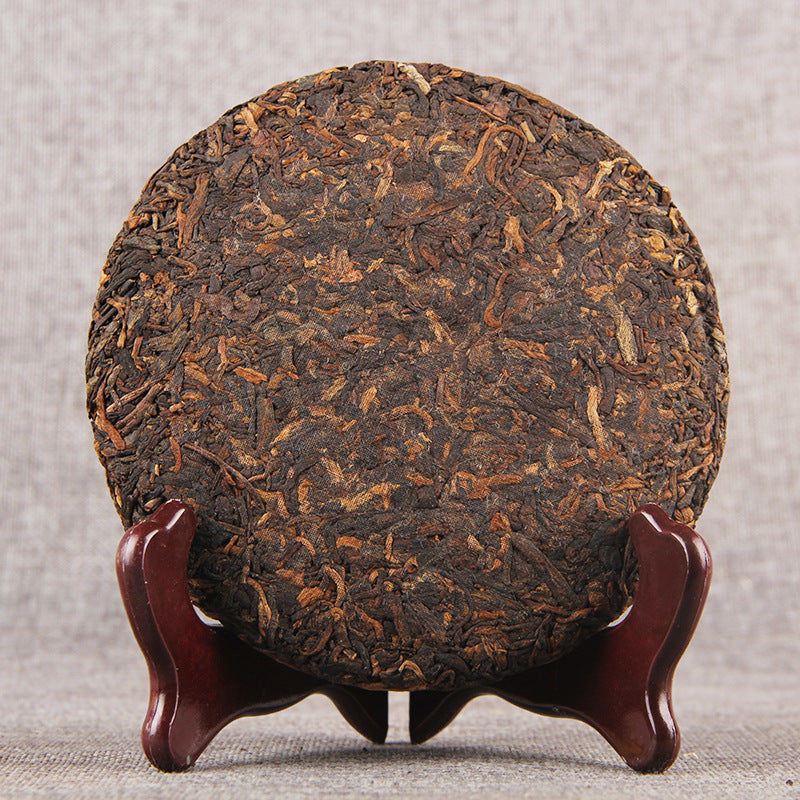 Aged and Mellow Tea 200g Menghai Flavour Puerh Ripe Tea Yunnan Qizi Cake Menghai Flavour Puerh Tea Black Tea