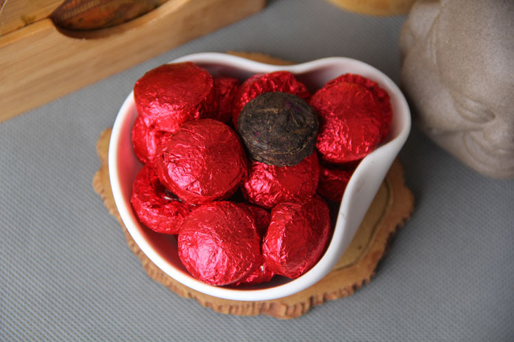 Qicai Tea Rose Pu-erh Tea Pu-erh Tea Mini Small Tuo Tea Pu-erh Flower Tea Ripe Tea Black Tea 500g