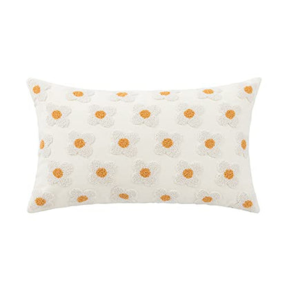 Nordic Ins Style Embroidered Throw Pillow Covers Sofa Head Cushion Covers Waist Pillow Tufted Tassel Floating Window Futon Pillow Covers