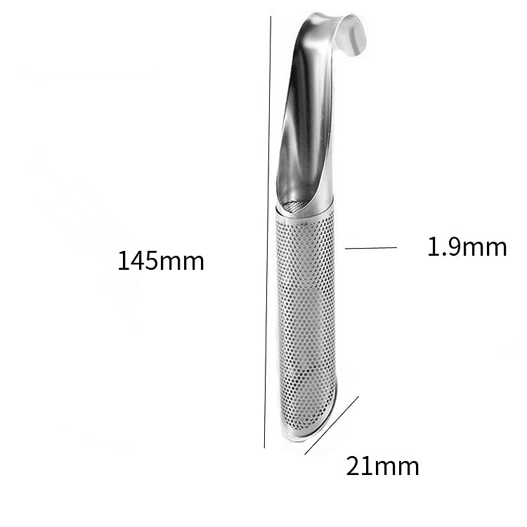 Pipe Shape Stainless Steel 304 Loose Leaf Tea Infuser Stick Filter Tea Leak Portable Handle Tea Diffuser, Long-handle Tea Steeper for Steep Tea