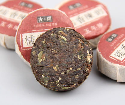 Pu-erh Gnoxious Aroma Chen Yun Small Jade Cake Gnoxious Aroma Pu-erh Tea Pu-erh Tea Ripe Tea Small Tuo Tea 500g