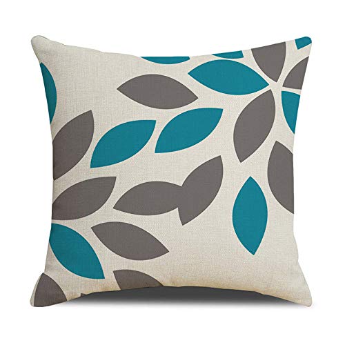 1PC Home Solid Color Geometric Linen Throw Pillow Case Digital Printed Geometric Graphics Square Pillowcase for Home Office Sofa Decor Pillow Covers