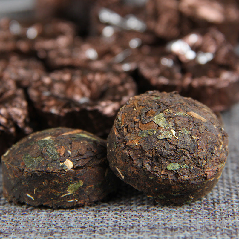 Black Tea Glutinous Fragrant Tea Barrel Glutinous Fragrant Ripe XiaoTuo Tea Yunnan Pu'er Tea 180g