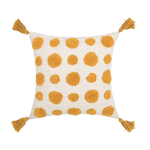 Nordic Ins Style Embroidered Throw Pillow Covers Sofa Head Cushion Covers Waist Pillow Tufted Tassel Floating Window Futon Pillow Covers