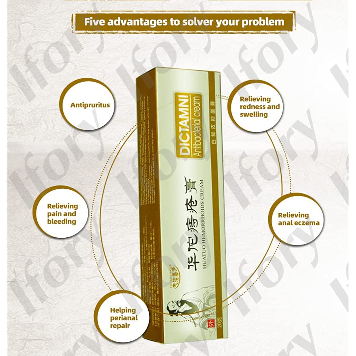 1 Box, Zhichuang Gao Hunhe zhi zhizhuang Gao 20g / Box 痔疮膏