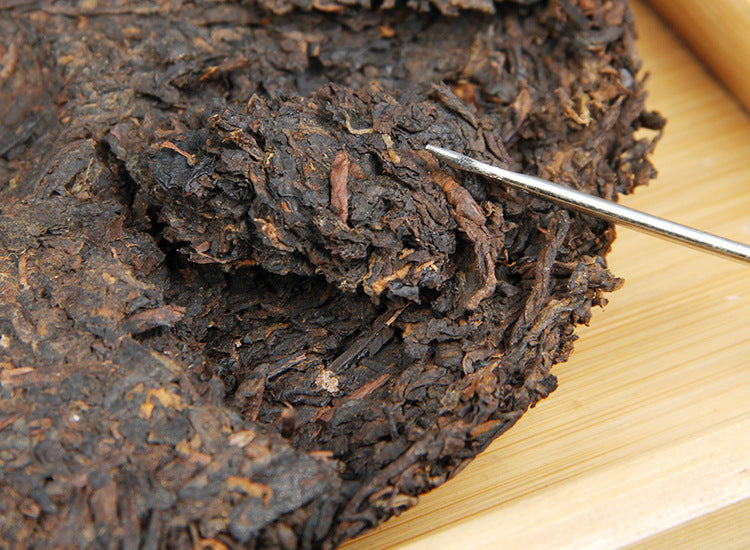Puerh Tea Yunnan QiaoMu MengHai Qizi Cake Reserve Puerh Tea Chen Xiang 357g Ripe Tea Balck Tea