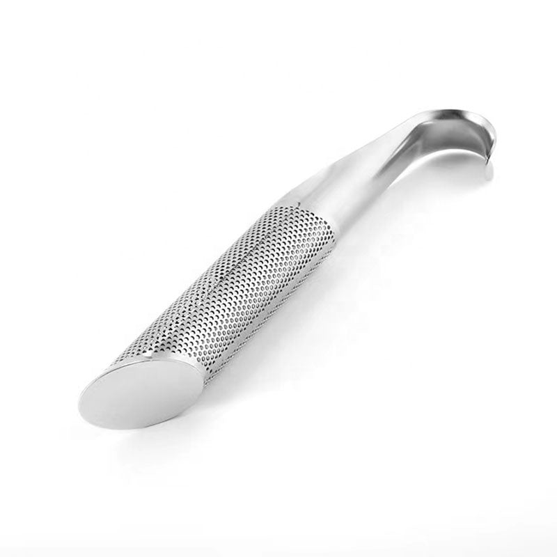 Pipe Shape Stainless Steel 304 Loose Leaf Tea Infuser Stick Filter Tea Leak Portable Handle Tea Diffuser, Long-handle Tea Steeper for Steep Tea