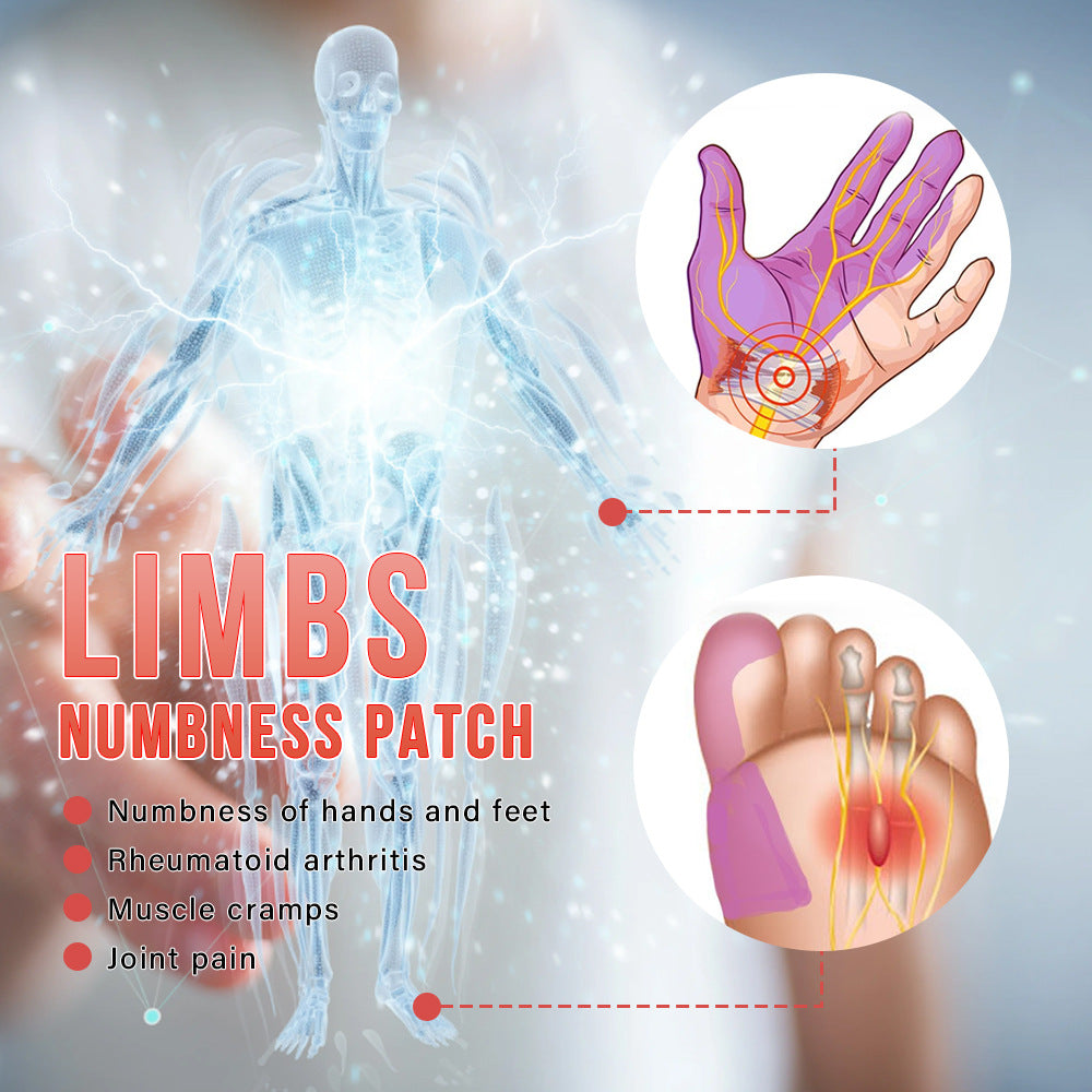 3 Packs, Relieve limb soreness, numbness and sprain, sub-healthy health patch 四肢麻木过度劳累手脚麻痹 亚健康养生贴